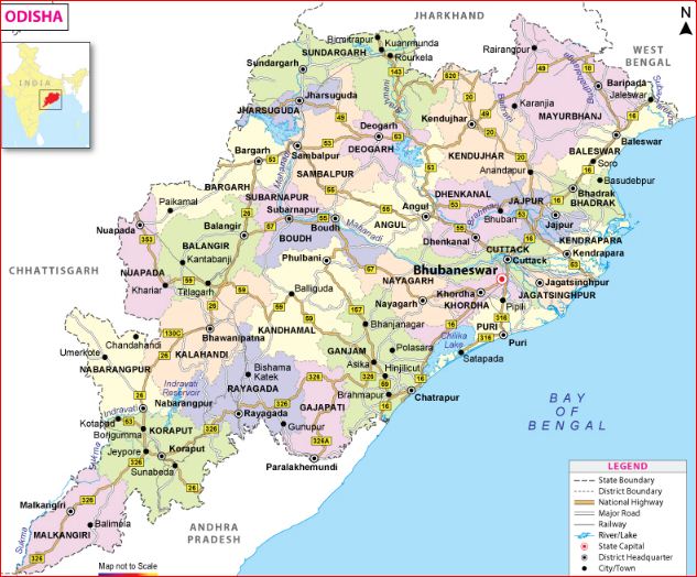 subdivision of Odisha
