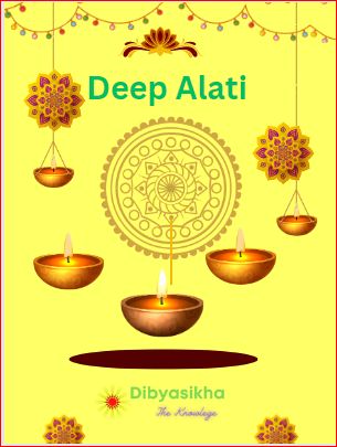 Alati and incense circled during puja