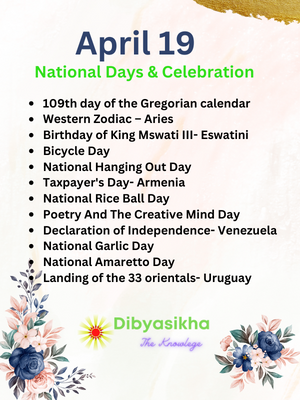 April 19  National Days & holidays