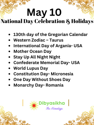 may 10 National Days & Celebration