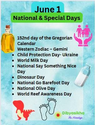 june 1 National day and special day holiday celebration