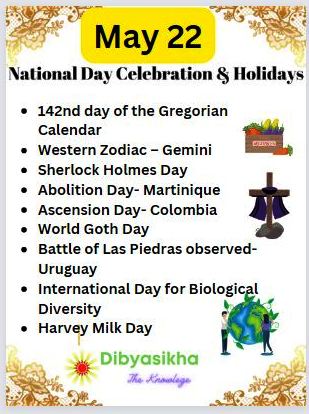 may 22 national days and holidays celebration