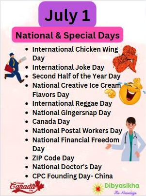 july 1 special day and national day, holidays celebration