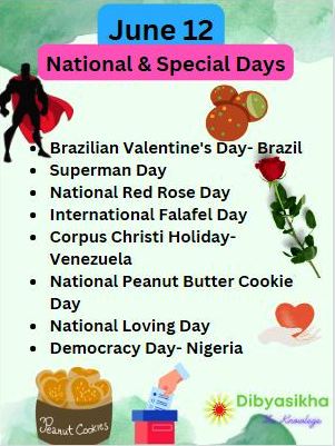 june 12 national days, special days, holidays celebration