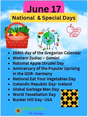 June 17 National  and Special Days