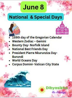 June 8 National Days and Special Days