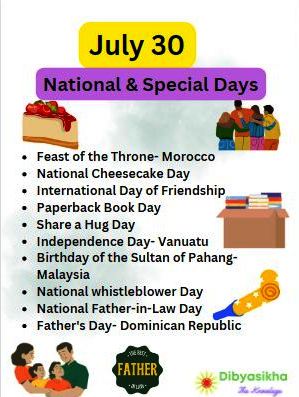 july 30 national days