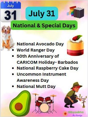 july 31 national days