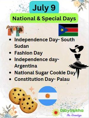 july 9 - National Days, Special days and Holidays Celebration