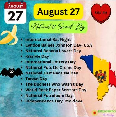 August 27-National Days, Birthday and Important Past Events
