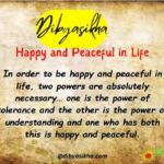 happy and peaceful in life